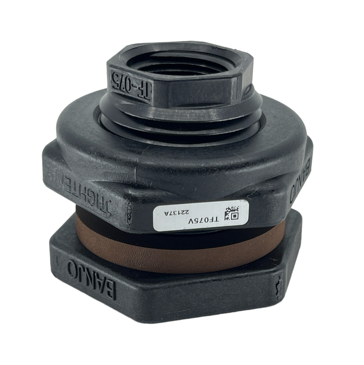 Banjo Poly Bulkhead Tank Fitting with FKM Gasket 3/4" - TF075V