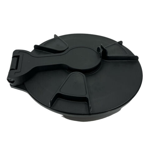 Hypro 12" Twist Lock Polypropylene Hinged Labyrinth Lid with Vent - TL12-0006