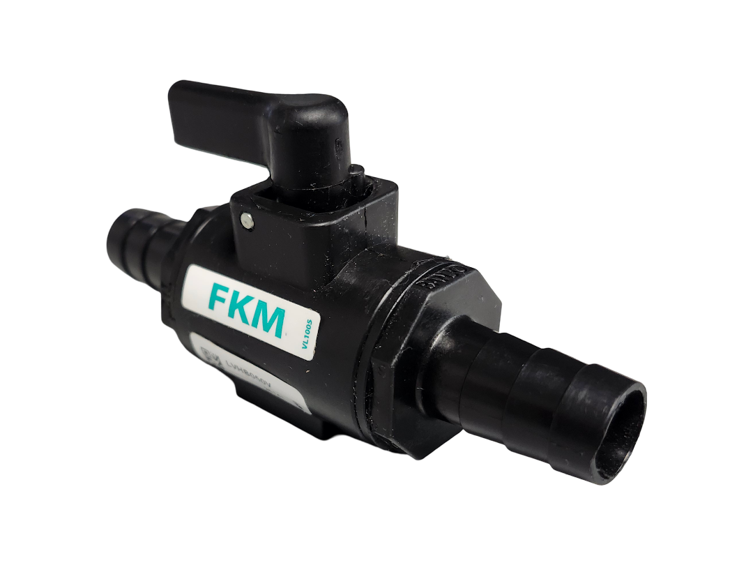 Banjo 1/2" Hose Barb Micro Valve with FKM Seals - LVHB050V