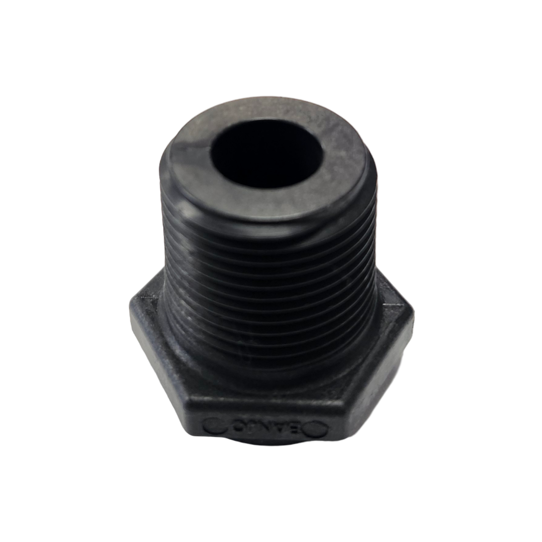 Banjo Poly Pipe Reducer Bushing 3/4" MPT X 1/2" FPT - RB075-050