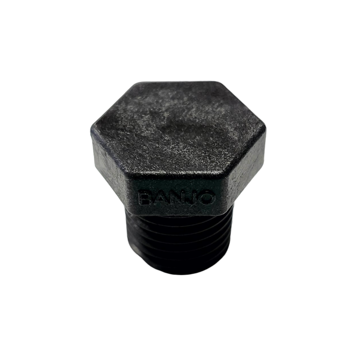 Banjo Reinforced Black Poly Pipe Plug 1/4" MPT - PLUG025