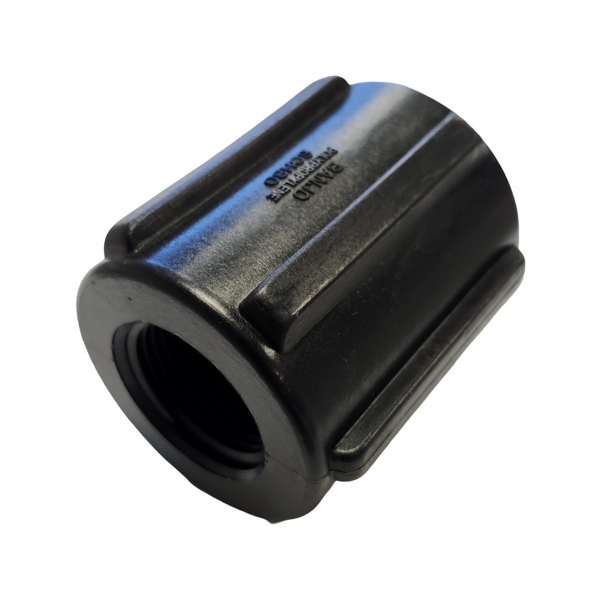 Banjo Black Poly Pipe Reducer Coupling 1" FNPT X 3/4" FNPT - RC100-075
