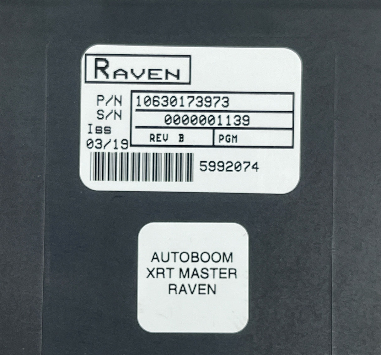 Raven Autoboom XRT ECU ABM - 063-0173-973