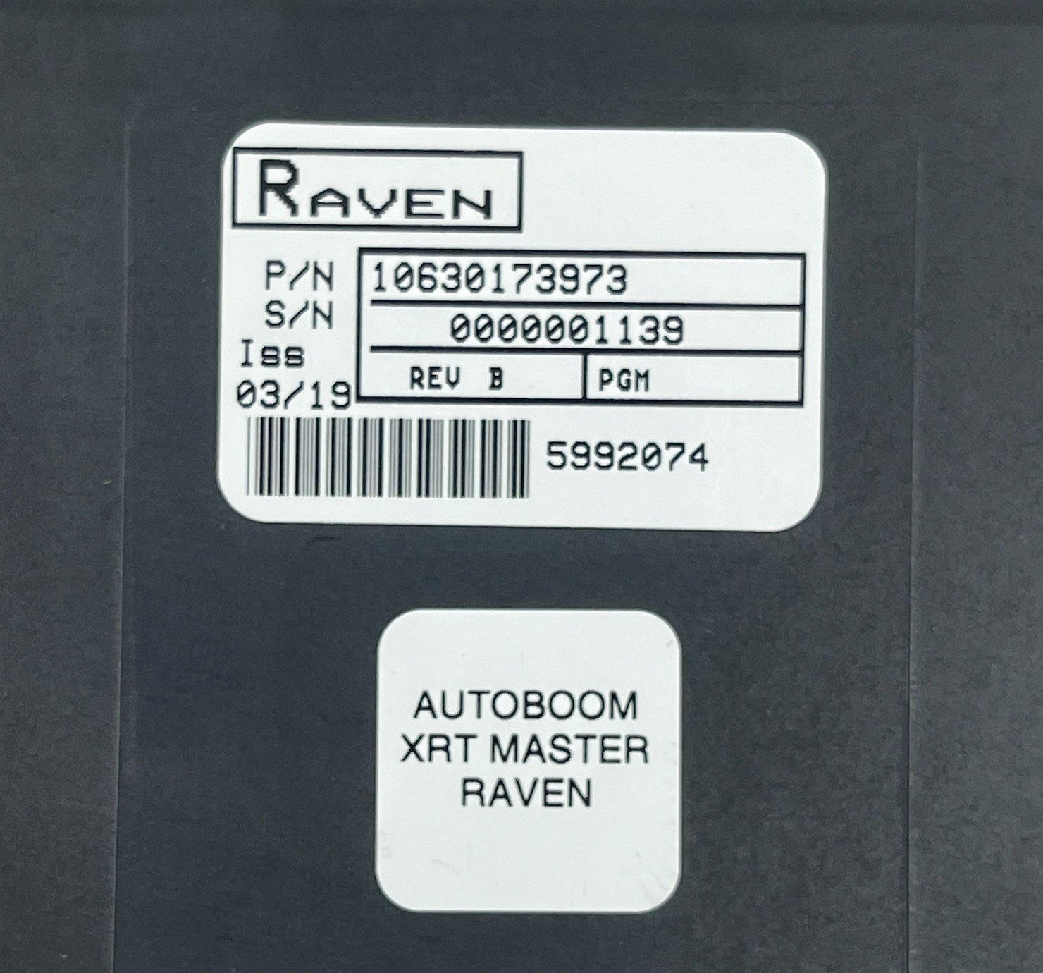 Raven Autoboom XRT ECU ABM - 063-0173-973