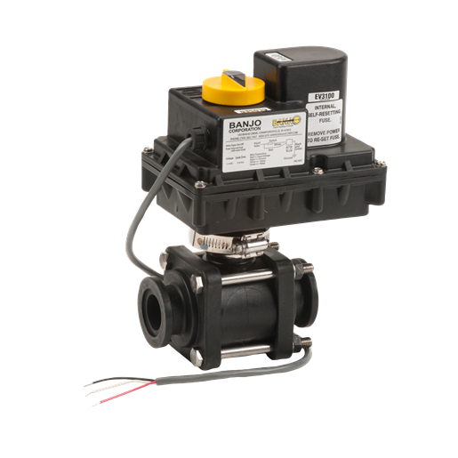 Banjo 1 Inch Full Port Manifold On/Off Electric Valve - MEV100CF