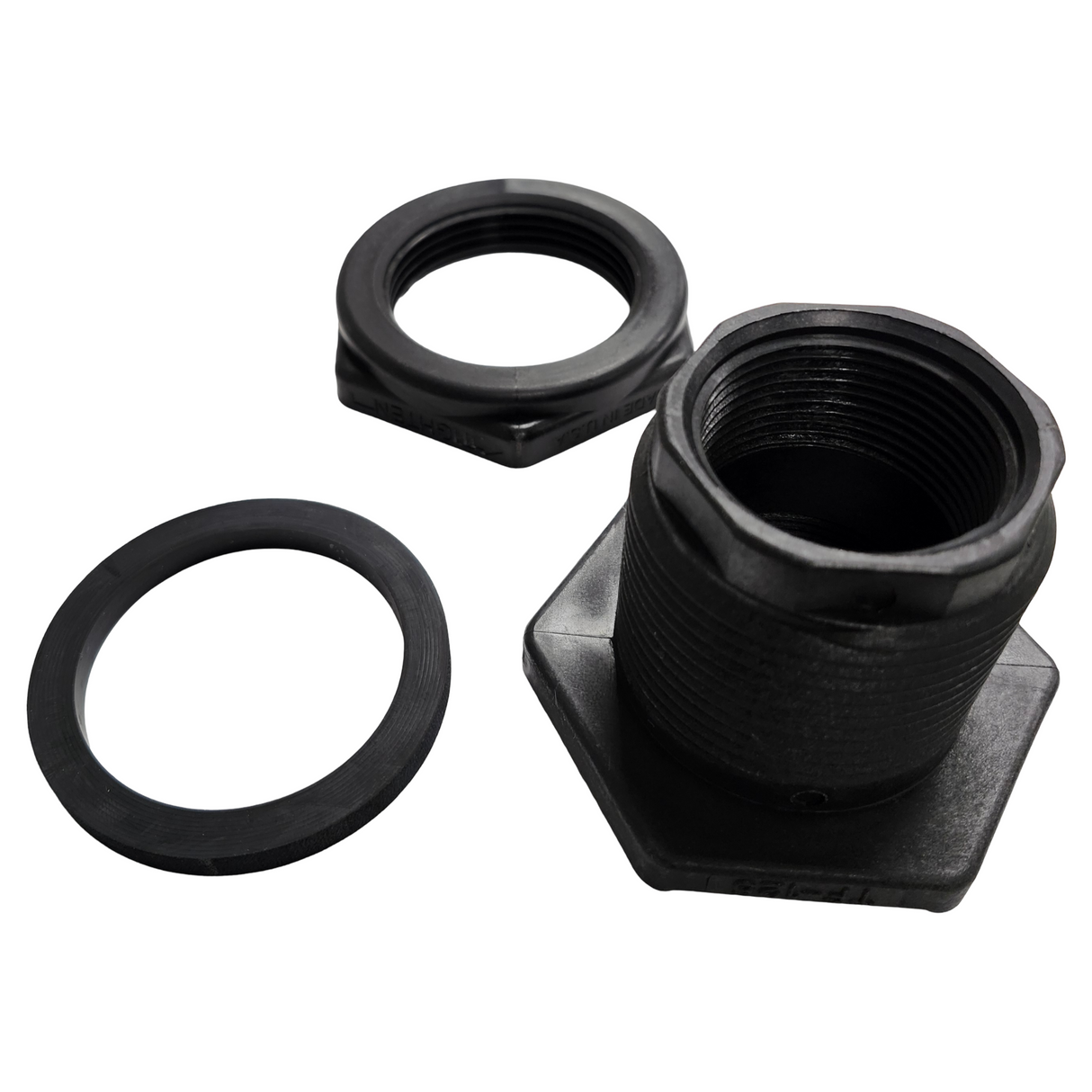Banjo Poly Bulkhead Tank Fitting with EPDM Gasket 1-1/4" - TF125