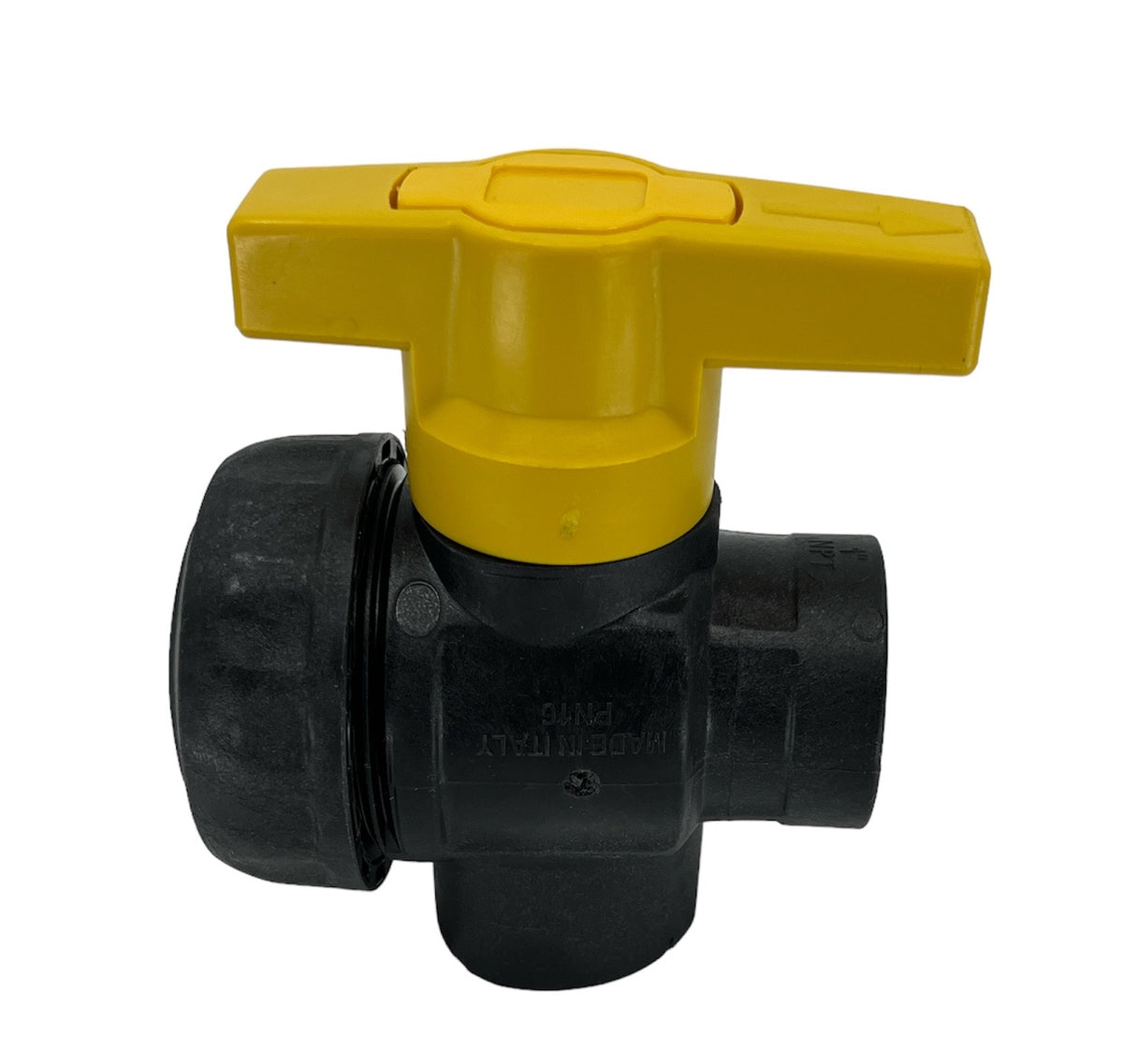 Hypro 1 Inch NPT 3 Way Polypropylene Union Ball Valve - 9951-3100N