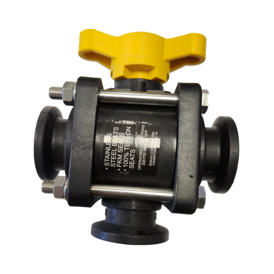 Banjo 3 Way Bottom Load Manifold Valve 1 Inch - MV100BL