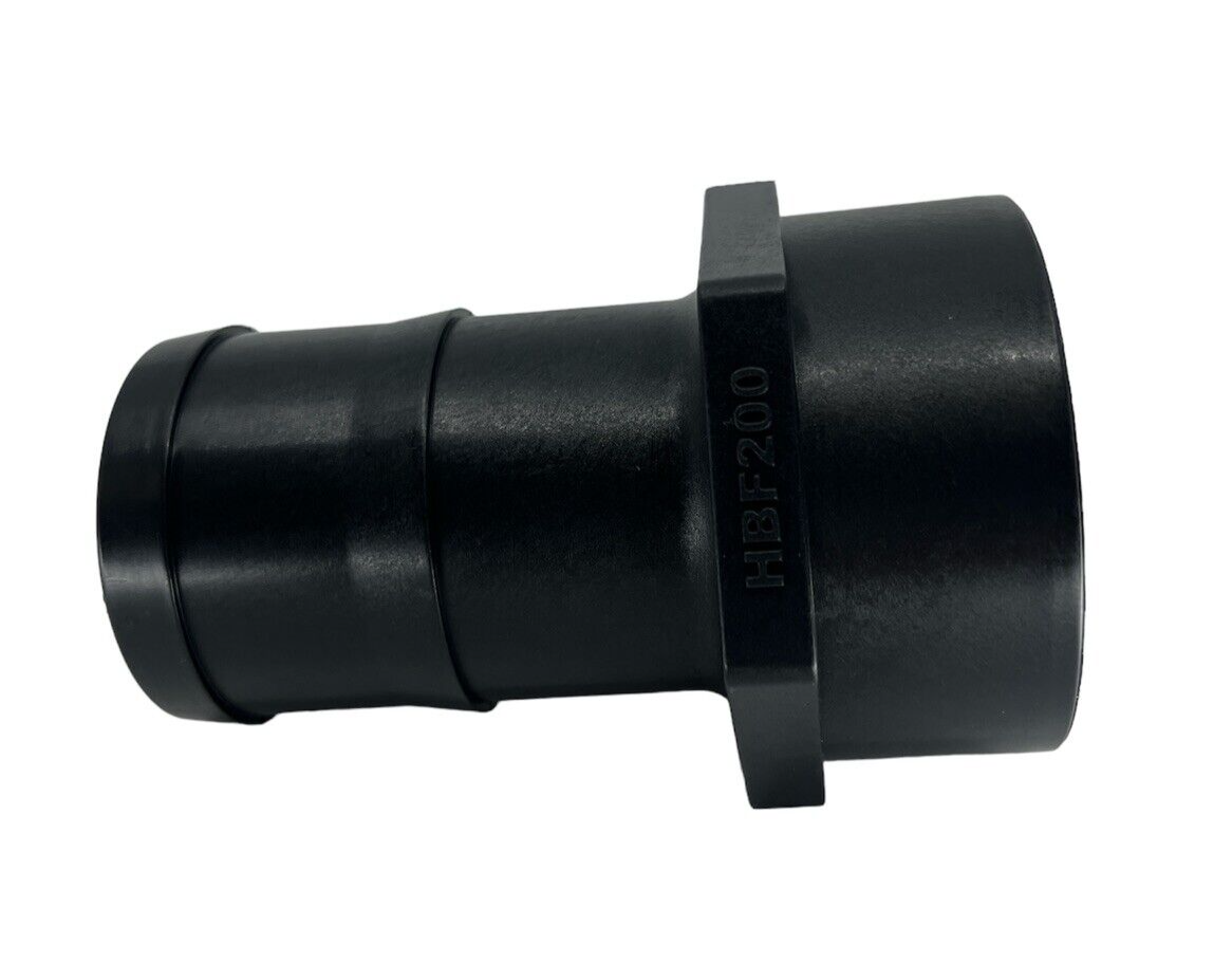 TerreMax Straight Polypropylene Adapter 2 inch FNP x 2 inch Hose Barb - HBF200