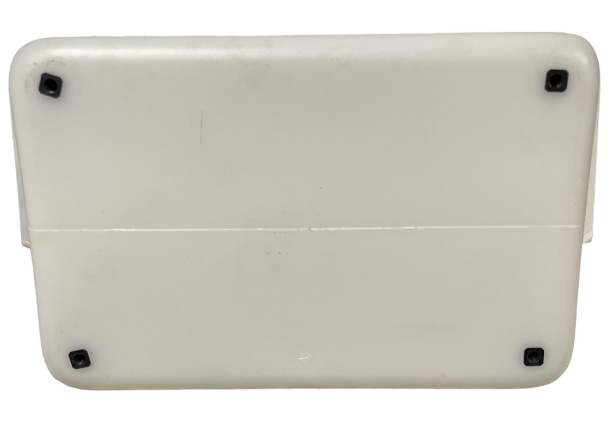 Ace Roto-Mold Blow Molded 7 Gallon Rectangle Flat Bottom White Tank - SPBM0007-RT