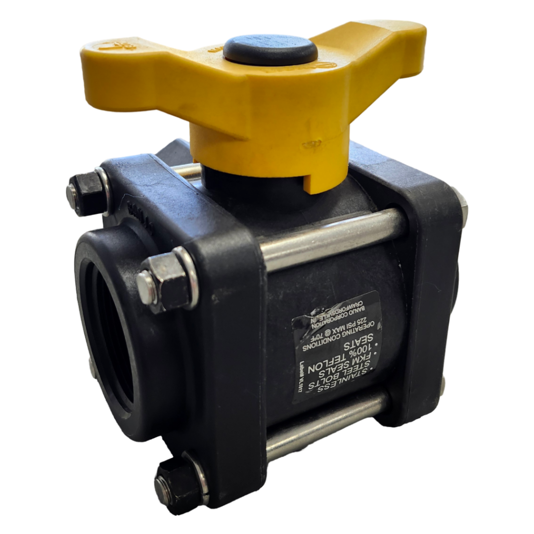 Banjo 3 Way Side Load Valve 1-1/2" FNPT x 1-1/2" FNPT x 1-1/2" FNPT - V150SL