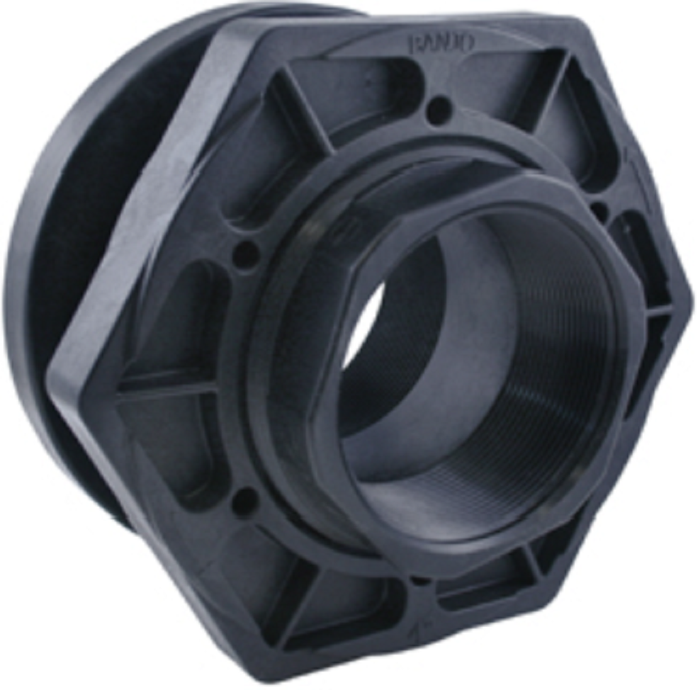 Banjo Poly Bulkhead Tank Fitting with EPDM Gasket 4" - TF400