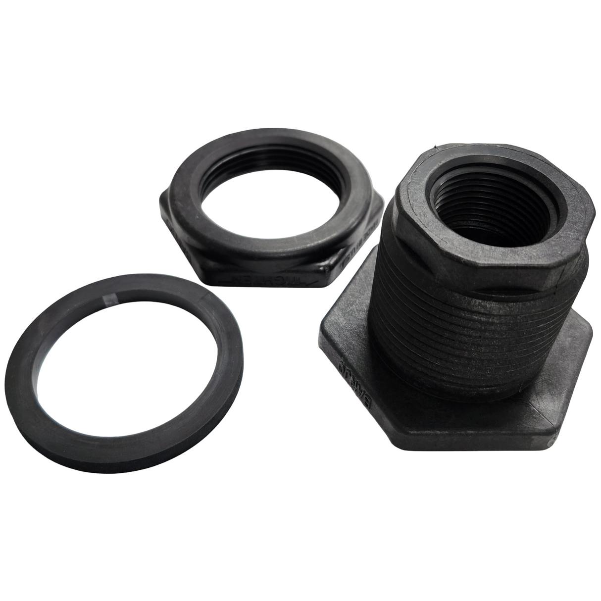 Banjo Poly Bulkhead Tank Fitting with EPDM Gasket 1" FNPT - TF100