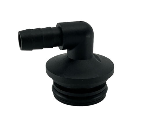 Wilger ORS Poly Elbow Fitting With O-Ring 3/8" 90° Hose Barb - 20511-00