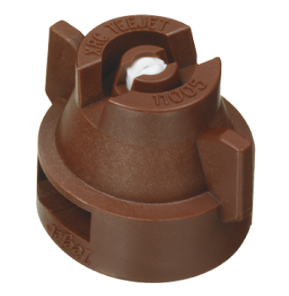 Teejet Extended Range Ceramic Flat Spray Tip & Cap, Brown - XRC11005-VK