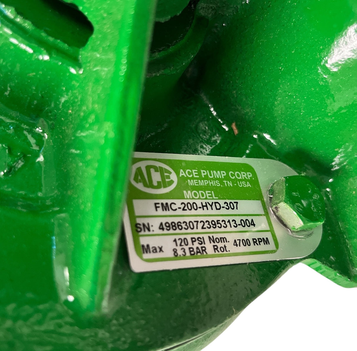 Ace Pumps Hyd Driven Cast Iron Centrifugal Pump 2" X 1-1/2" - FMC-200-HYD-307