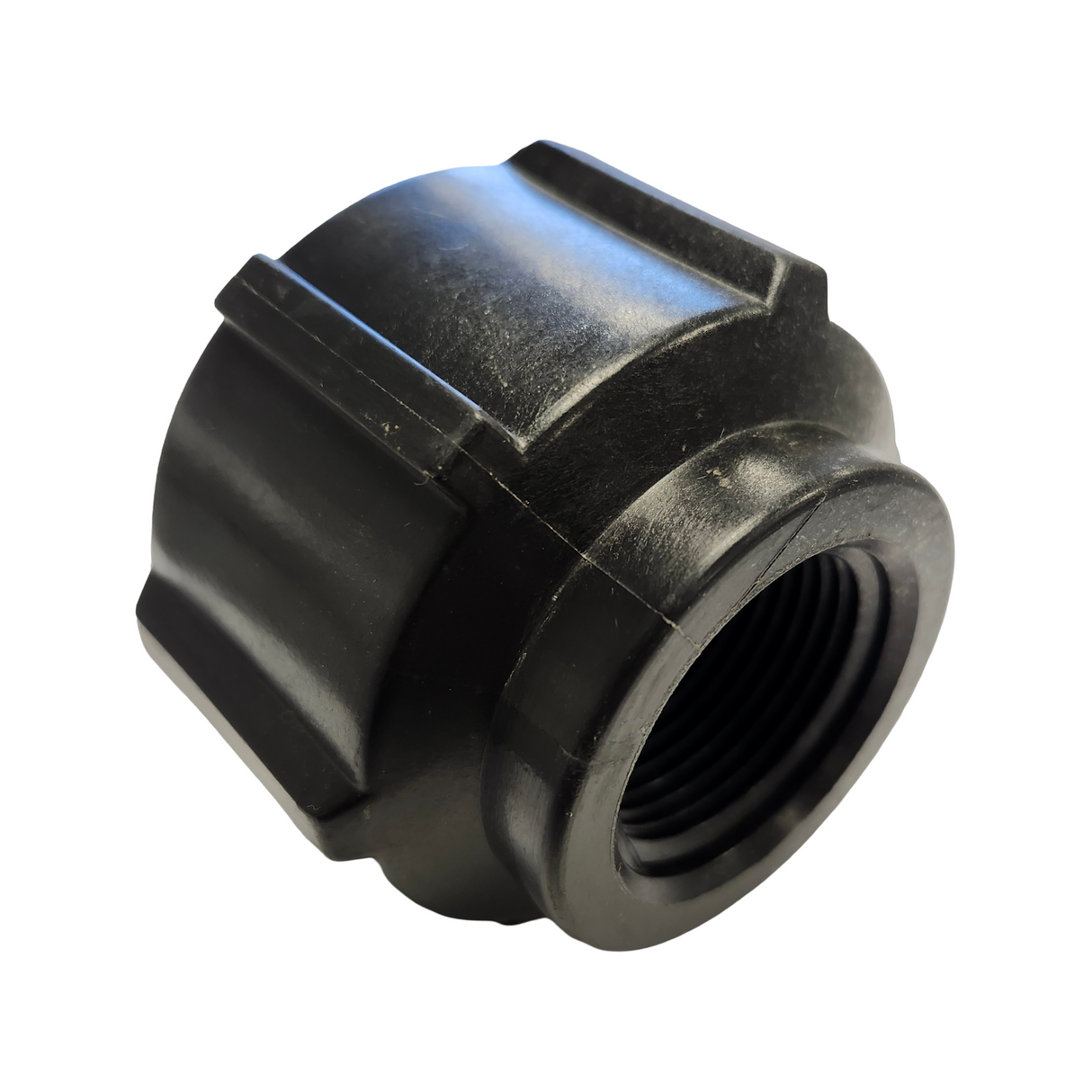 Banjo Black Poly Pipe Reducer Coupling 1-1/2" FNPT X 1" FNPT - RC150-100