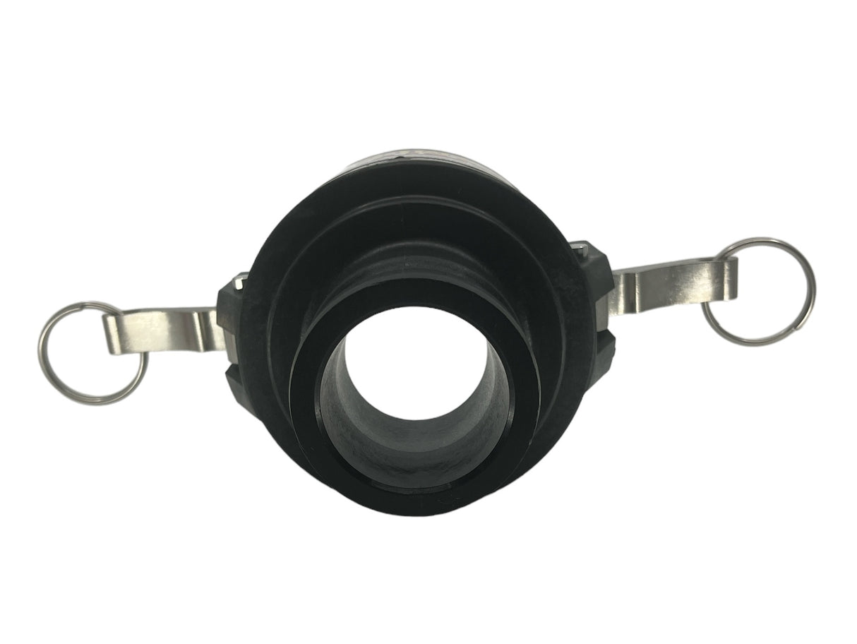 Green Leaf Poly Safety Camlock 3″ Female Coupler x 2″ Male Adapter - SAF300B200A