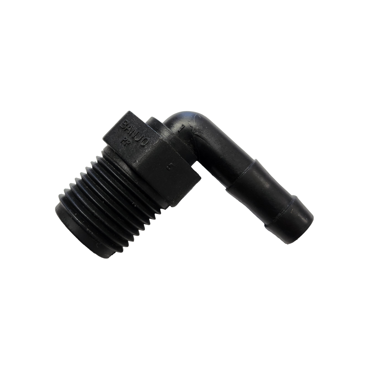 Banjo 90 Degree Hose Barb Fitting 1/2" MNPT X 3/8" Barb - HB050/038-90