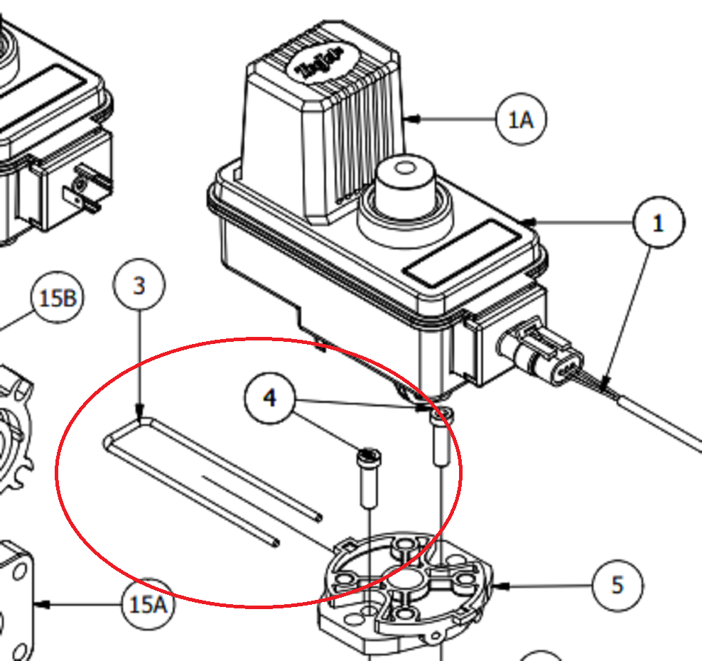 TeeJet Retaining Clip For BE And BEC Electric Valves - CP50517-SSPV
