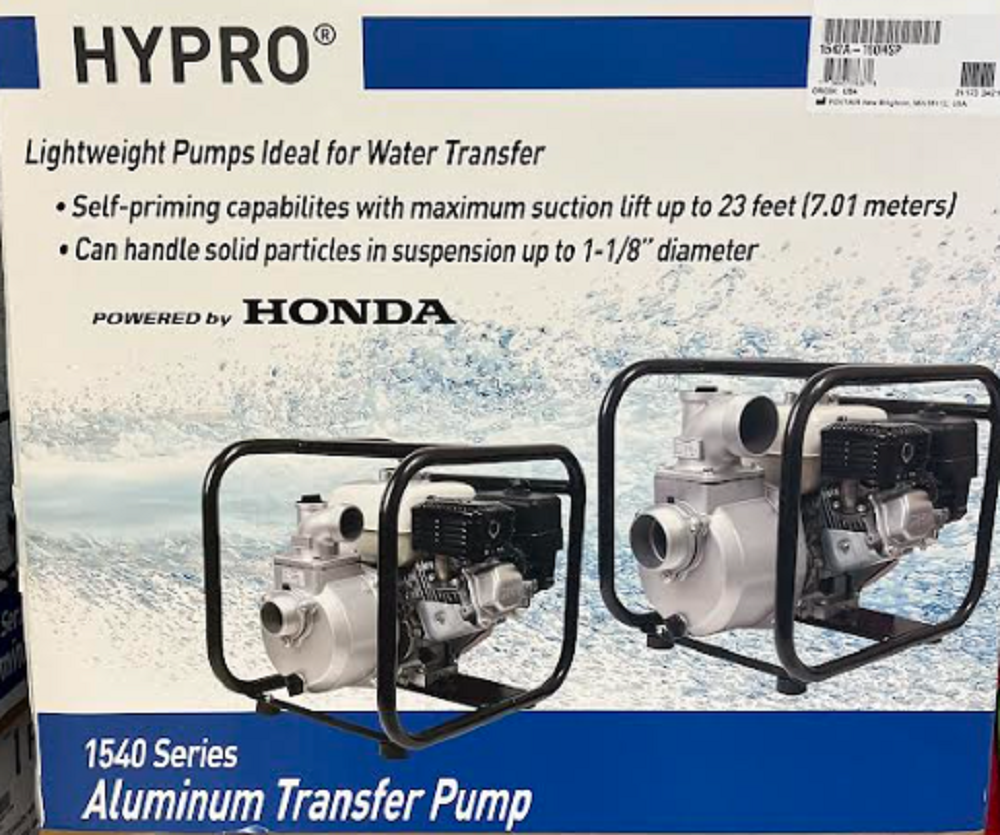 Hypro Gas GX160 Framed Aluminum Transfer Pump, 2" Male NPT In/Out - 1542A-160HSP