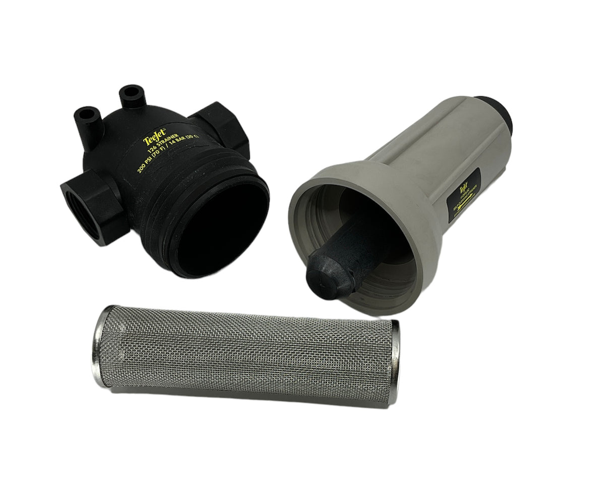 TeeJet Self Cleaning Line Strainer 50 Mesh 1-1/4" - AA126MLSC-5-50-VI