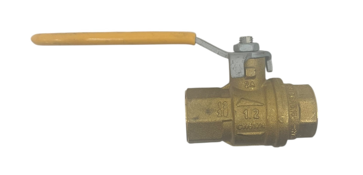 Hypro Full Port Brass Ball Valve 600 Max PSI, 1/2" FNPT - 171N-12
