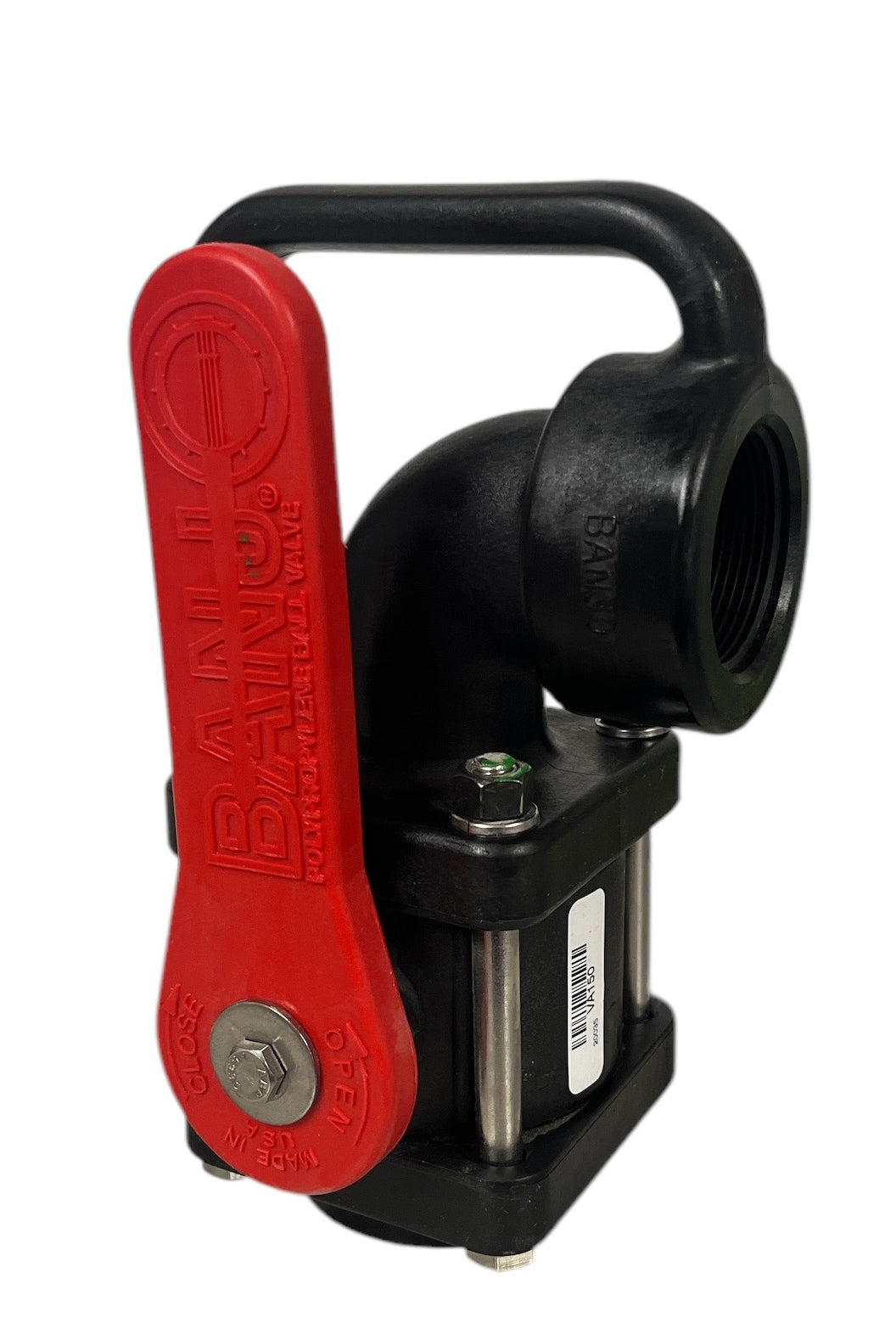 Banjo Poly Full Port Ball Nozzle Valve With 90° Elbow 1-1/2" FPT - VA150