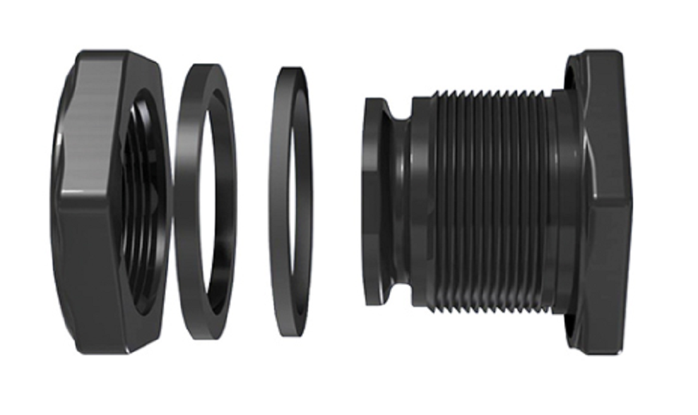 TerreMax Manifold Bulkhead Poly Fitting 3" FP Flange X 3" Female NPT - MTF300