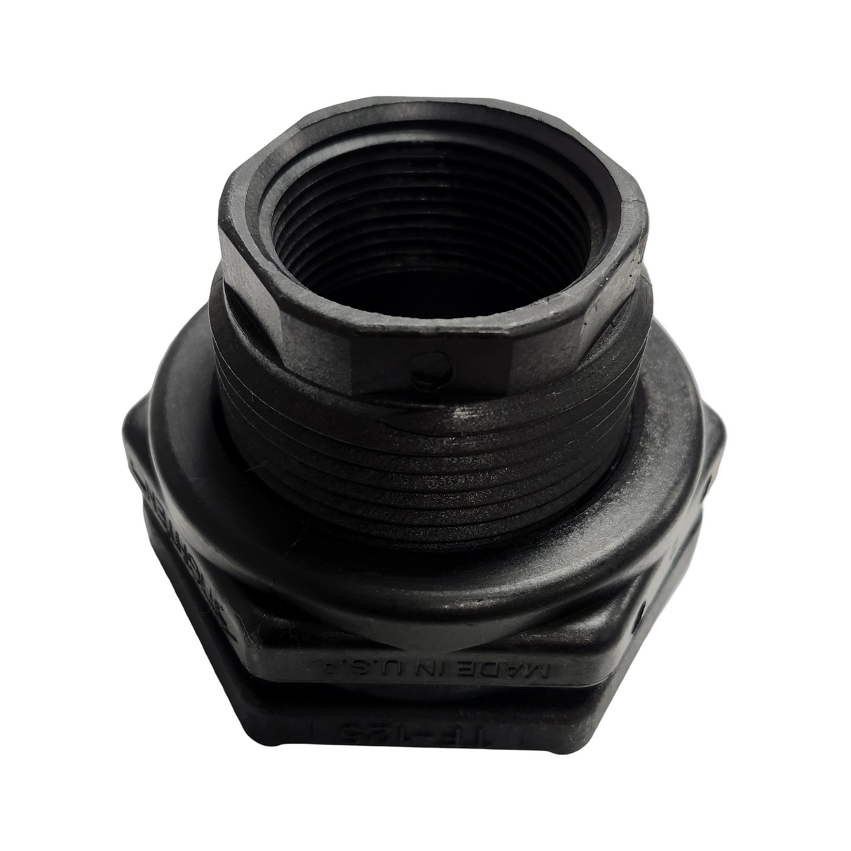 Banjo Poly Bulkhead Tank Fitting with EPDM Gasket 1-1/4" - TF125