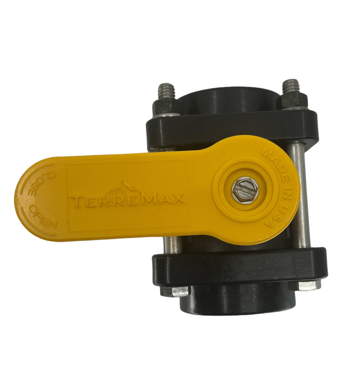 TerreMax Polypropylene Full Port Ball Valve 1” FNPT x 1” FNPT, 150 PSI - V100FPY