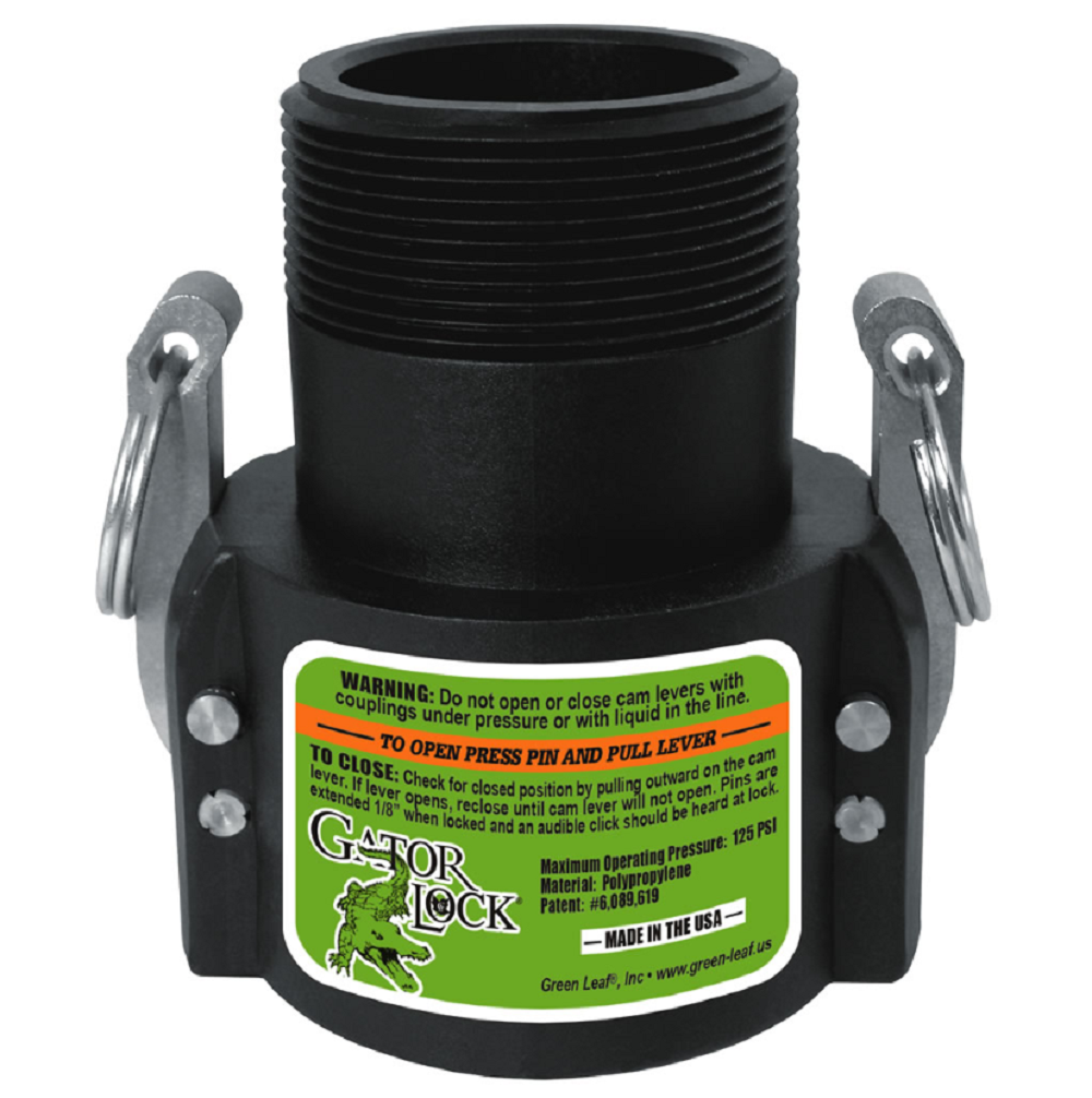 Green Leaf Gatorlock 3/4 Inch Female Coupler x 1/2 Inch Male NPT - GLP050B