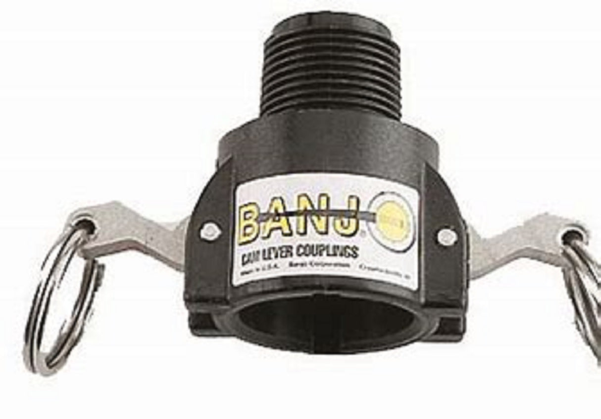 Banjo Poly Cam Lever Coupling 3/4" Female Coupler X 3/4" Male Thread - 75B3/4