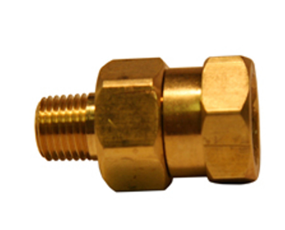 J.E. Adams High Pressure Brass Swivel 1/4" MPT X 3/8 FPT, Max 3000 PSI - 7065