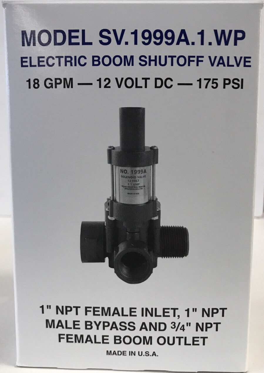 Texas Remcor Electric Boom Shutoff Weather Pack Solenoid Valve - SV.1999A.1V.WP