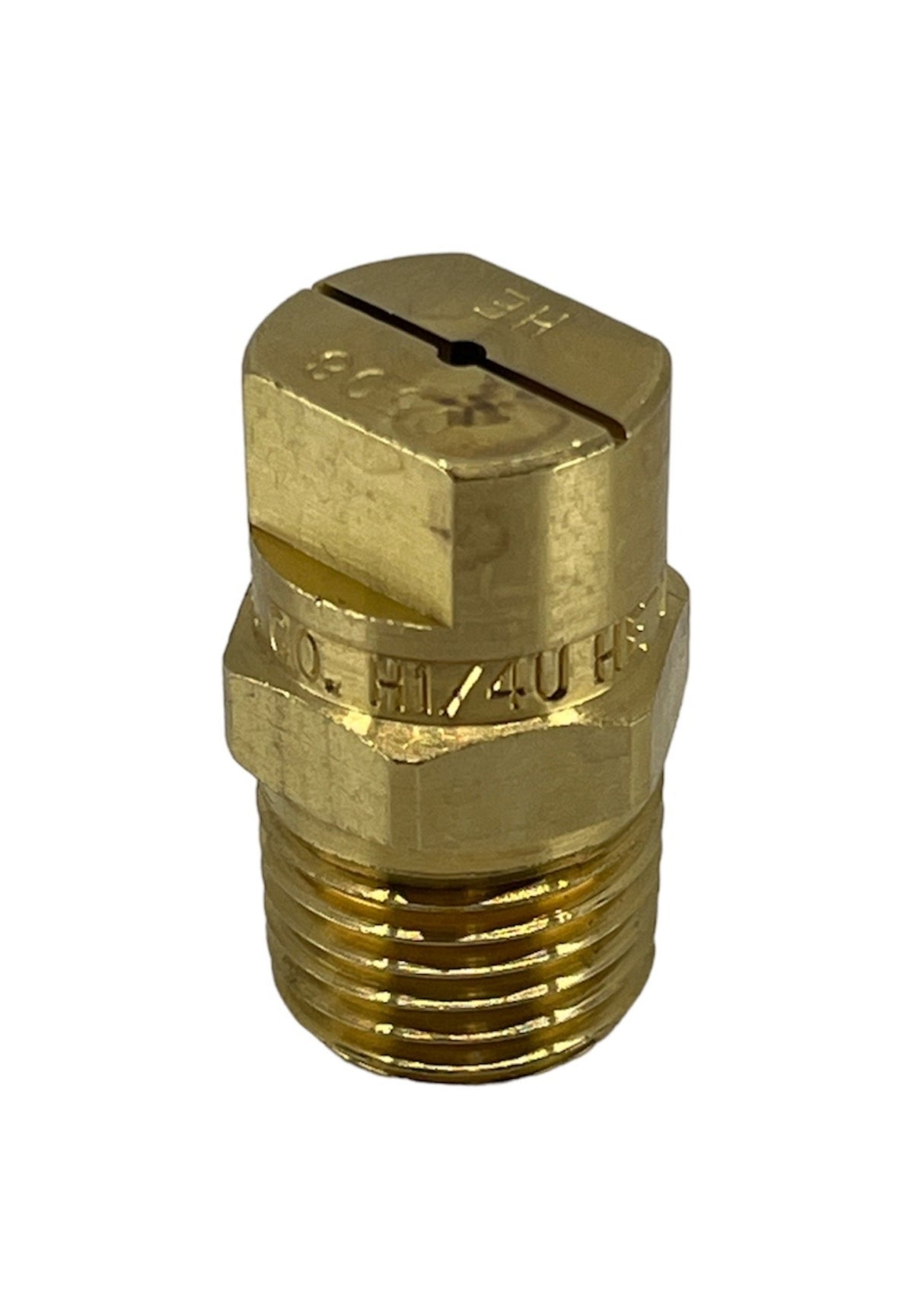 TeeJet Brass Veejet Nozzle for Boomless Nozzles, 1/4" MNPT - H1/4U-0508HE