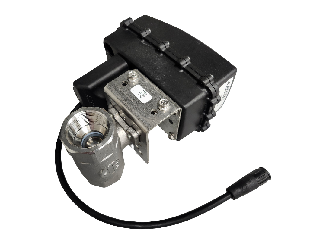 KZ Valve Stainless Electric Ball Valve for Ammonia 1-1/4" NPT - KZ-67G22-K0HU0-CF1