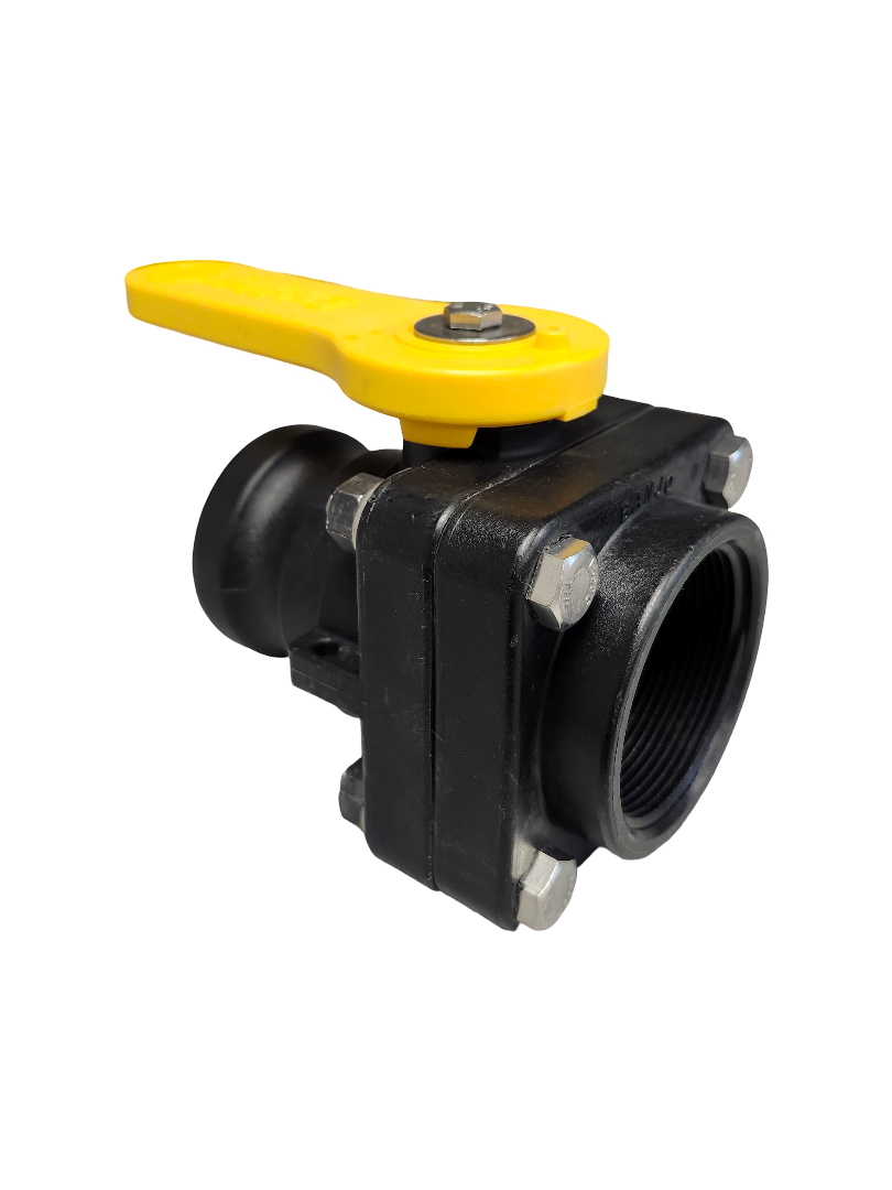 Banjo 2" Standard Port Stubby Ball Valve, Male Adapter x 2" FNPT - VSF200