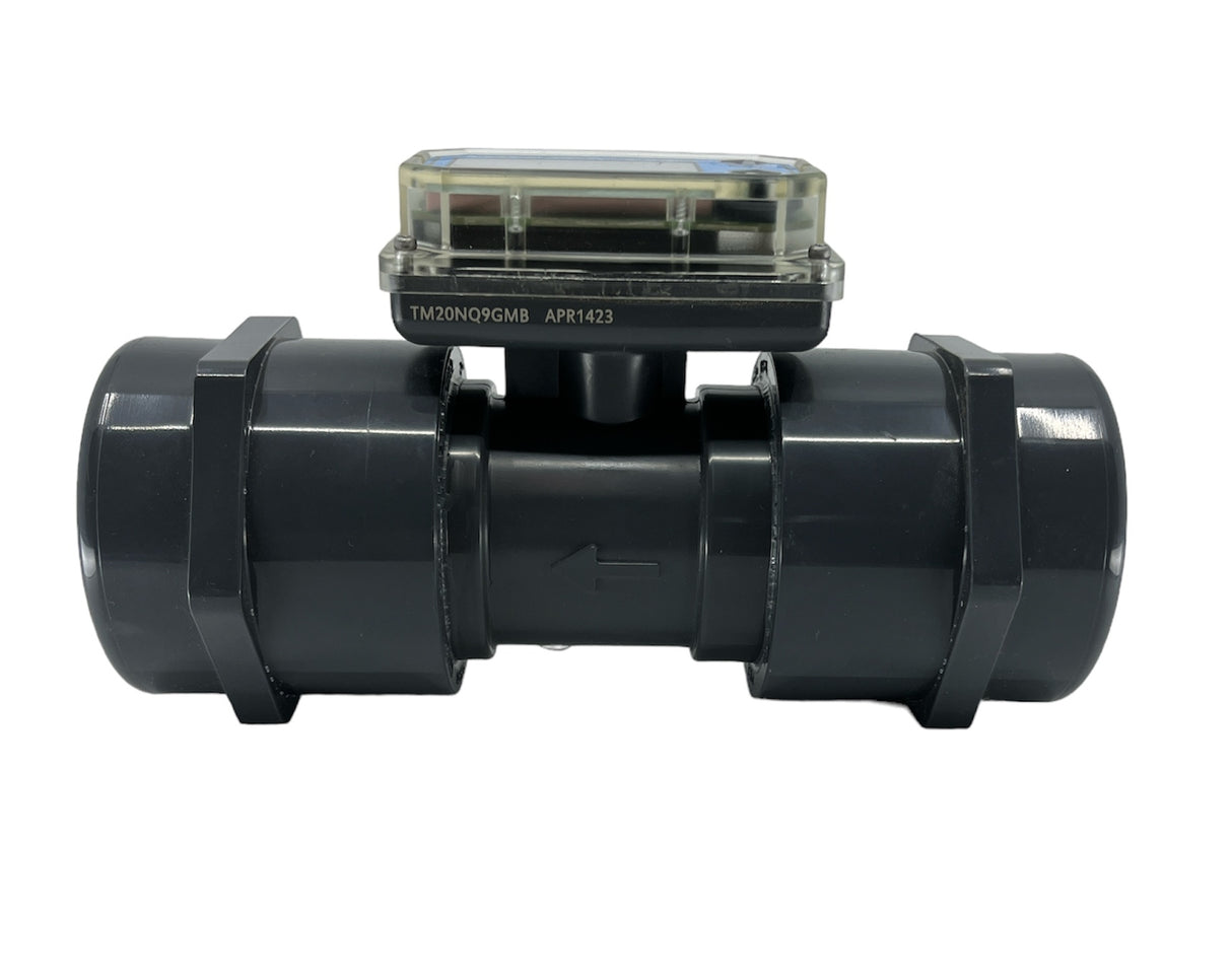 FLOMEC Turbine Flow Meter 2 Inch NPT PVC, 20-200 GPM (76-760 LPM) - TM20NQ9GMB