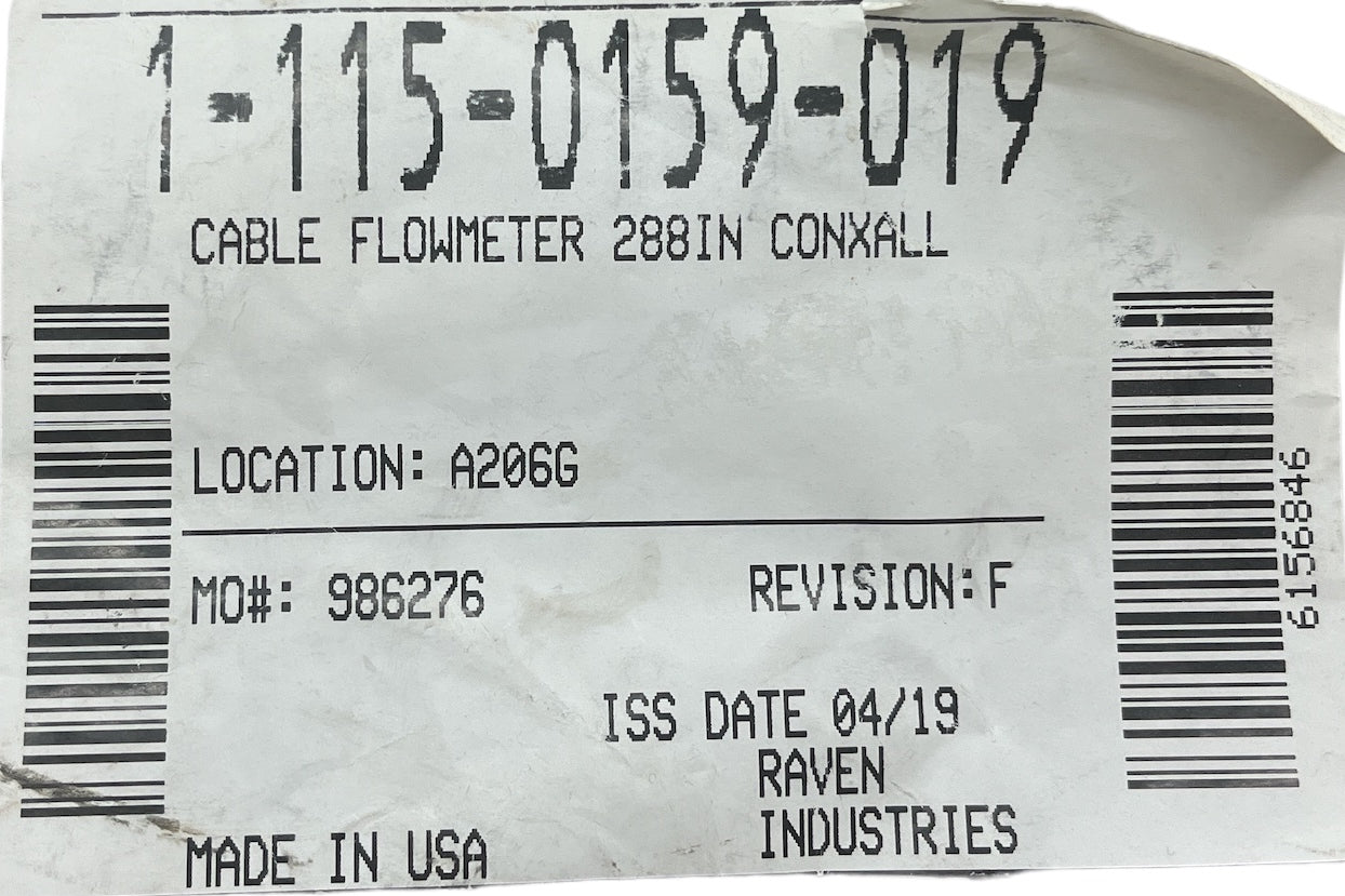 Raven 24 Foot Flowmeter Sensor Extension Cable - 115-0159-019