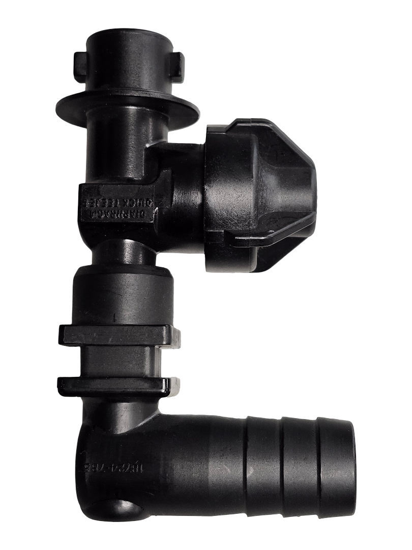Válvula de retención de una sola espiga Teejet, cuerpo de boquilla, manguera de 3/4" - 19349-211-785-NYB
