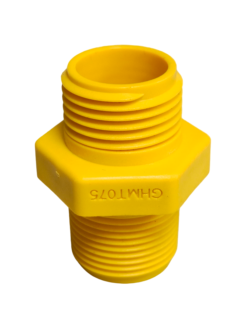 Banjo Garden Hose Thread Adapter 3/4" Male Garden Hose X 3/4" MNPT - GHMT075MPT