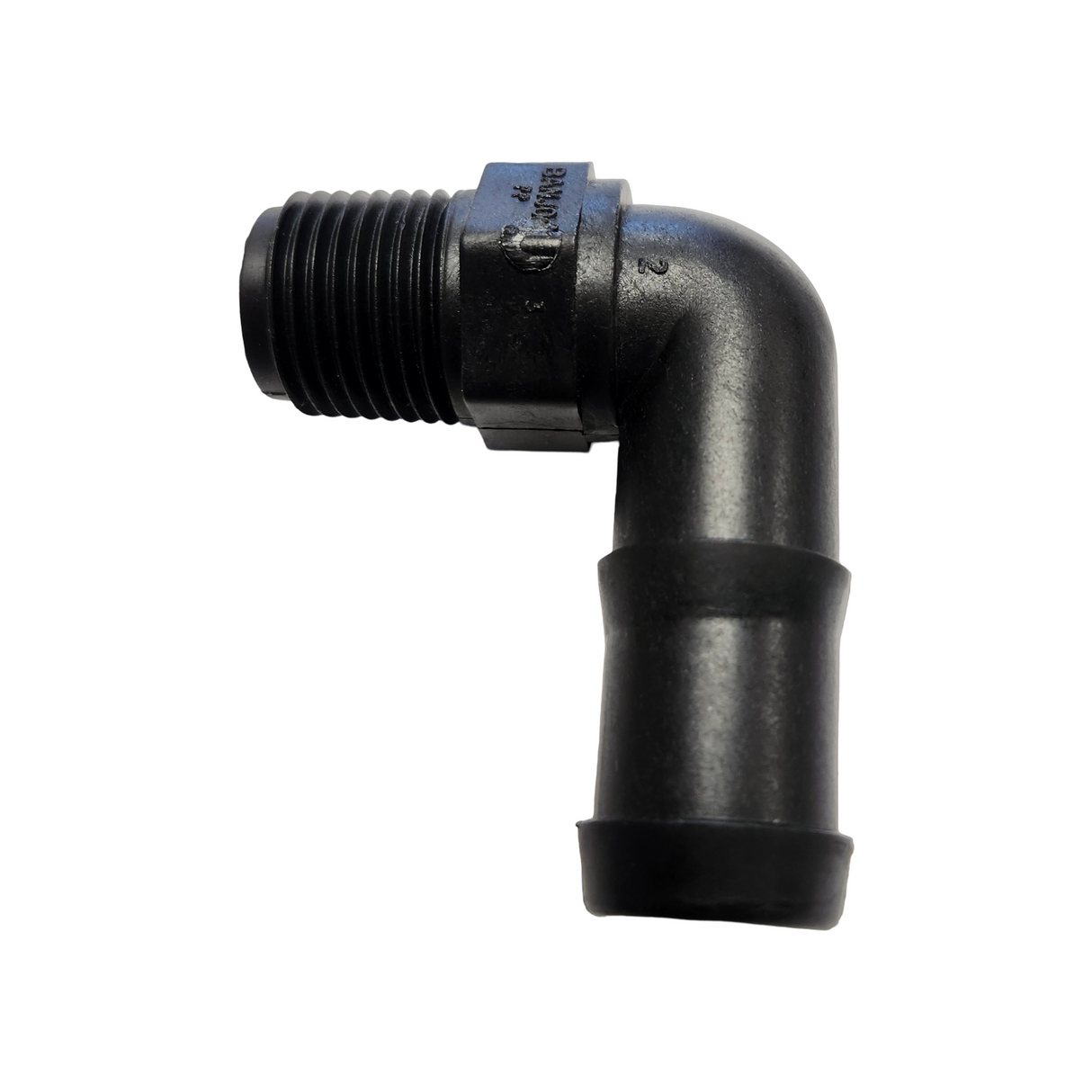 Banjo 90 Degree Hose Barb Fitting 1/2" MNPT X 3/4" Barb - HB050/075-90