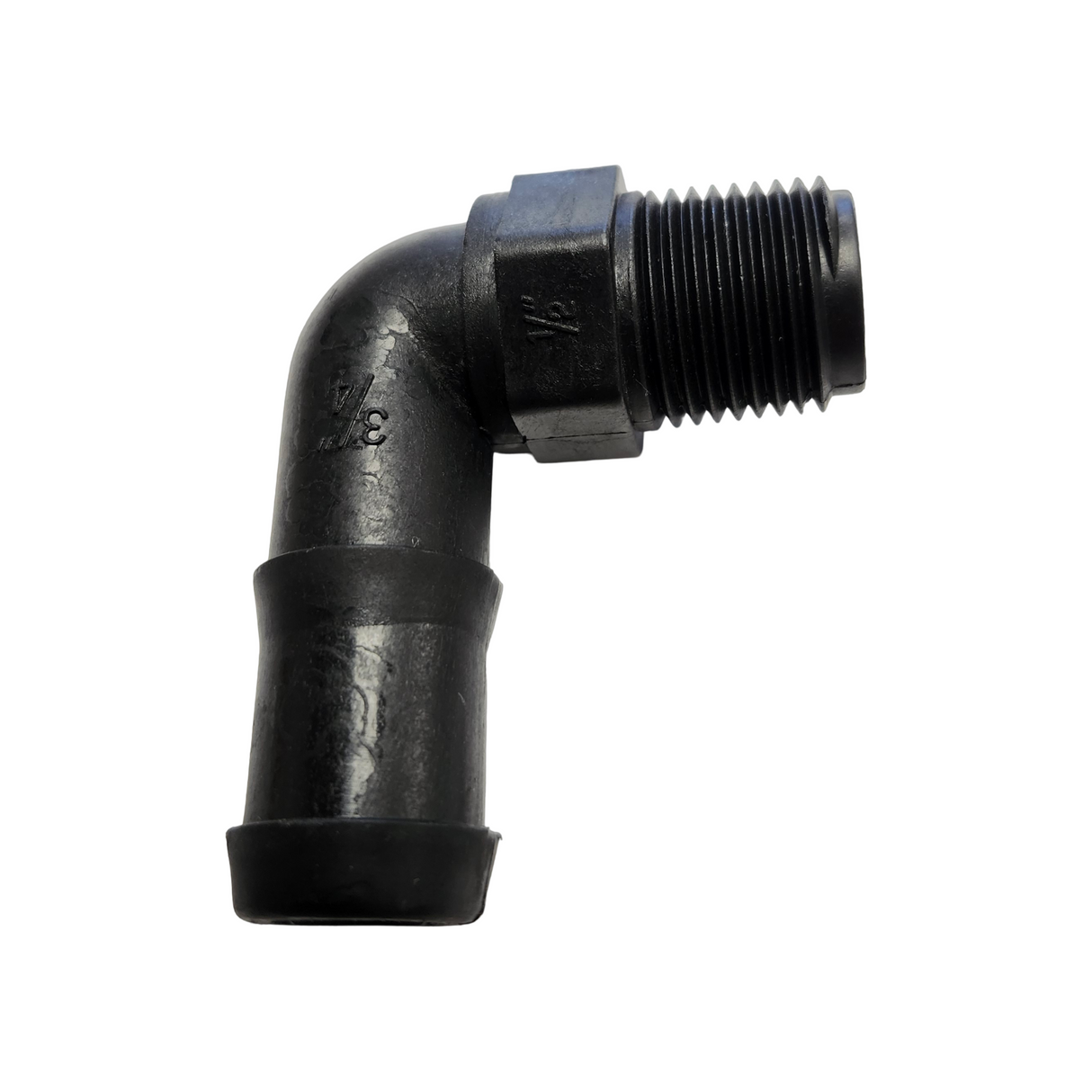 Banjo 90 Degree Hose Barb Fitting 1/2" MNPT X 3/4" Barb - HB050/075-90