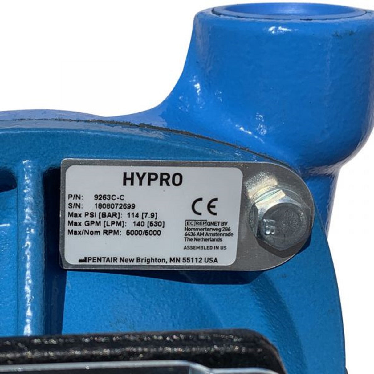 Hypro Clutch-Driven Centrifugal Pump with DC Clutch Drive - 9263C-C