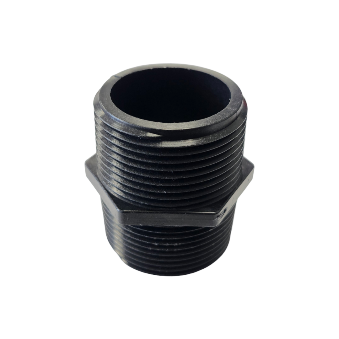 Banjo Short Poly Nipple Pipe Fitting 1-1/4" NPT - NIP125-SH