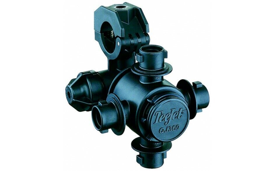 TeeJet Nozzle Body for 1" Wet Booms - 4 Spray Outlet - QJ364C-1-NYB