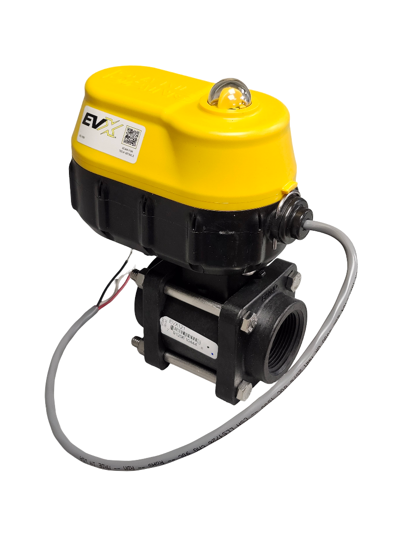 Banjo 1-1/4 Inch On Off Standard Port Electric Ball Valve, 12 Volt, 3 Wire - EVX121