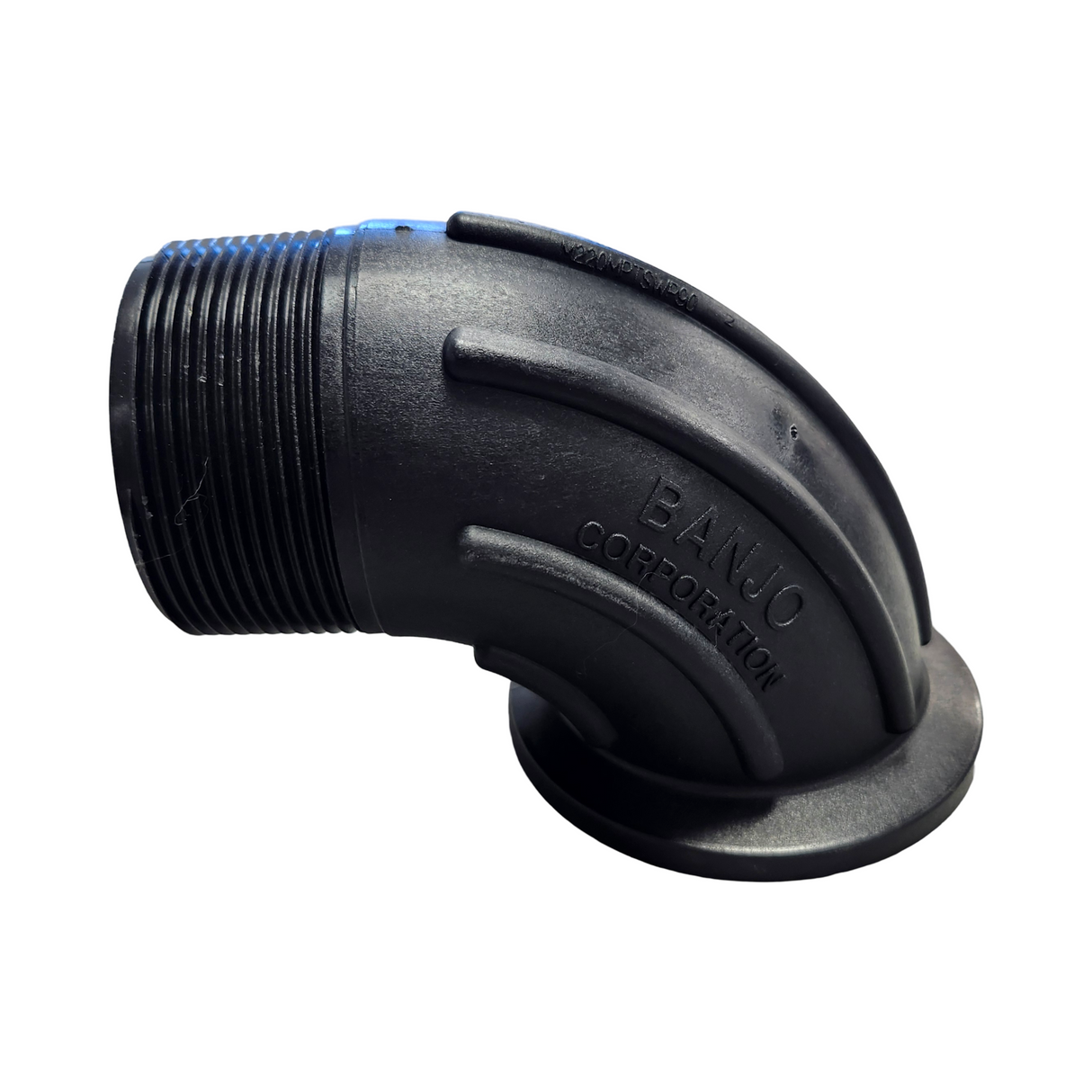 Banjo 90 Degree Manifold Flange Sweep 2" Full Port X 2" MNPT - M220MPTSWP90