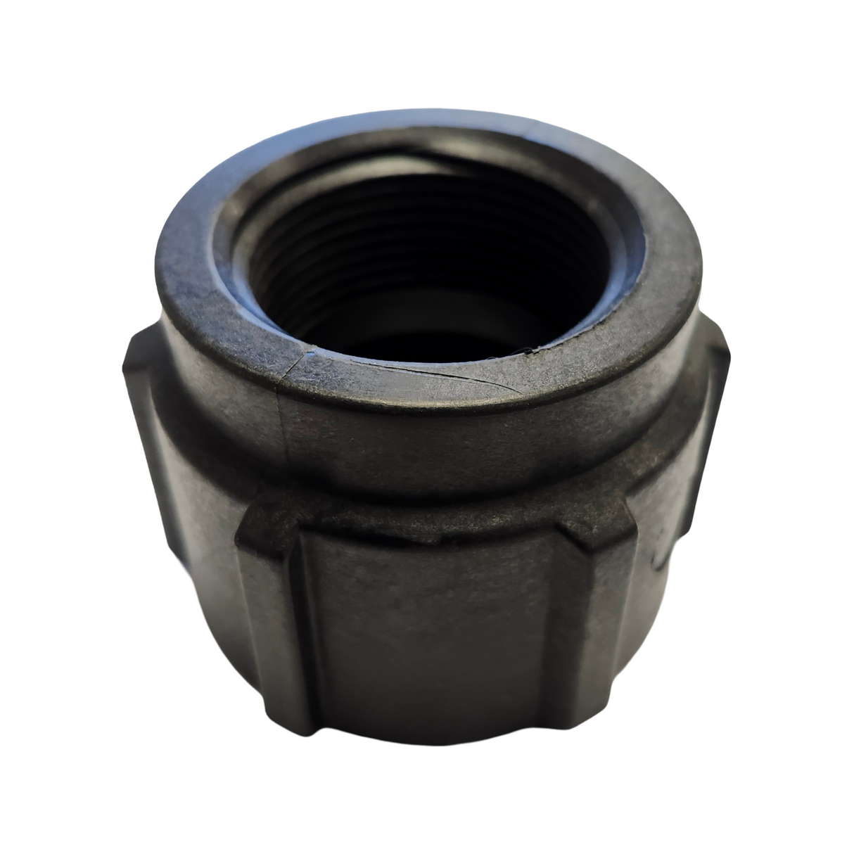 Banjo Black Poly Pipe Reducer Coupling 1-1/2" FNPT X 1-1/4" FNPT - RC150-125